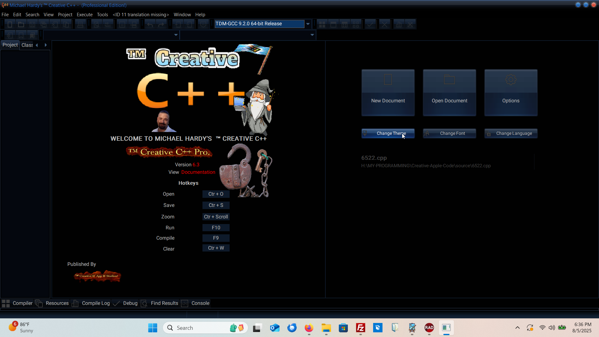 ScreenShot Main Screen